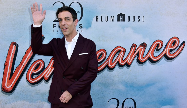 B.J. Novak arrives at the premiere of 