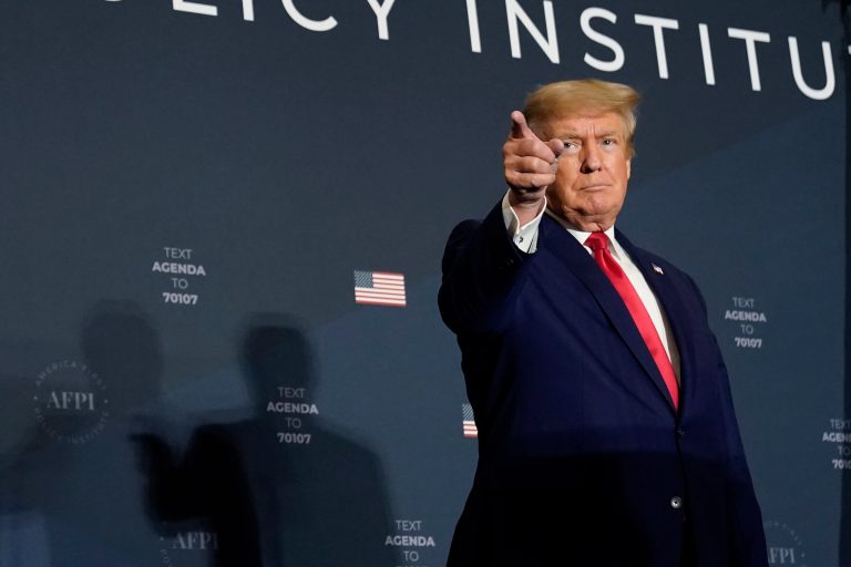 Former President Donald Trump speaks at an America First Policy Institute agenda summit at the Marriott Marquis in Washington, D.C., on Tuesday, July 26, 2022. 