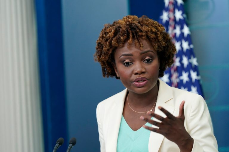 White House press secretary Karine Jean-Pierre told reporters Thursday that Southern Border Republican lawmakers busing migrants to cities on the East Coast are 