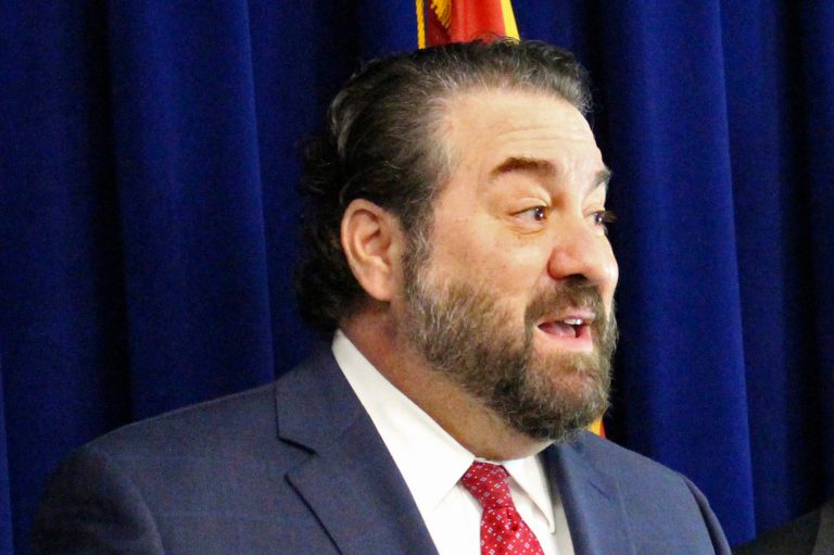 Arizona Attorney General Mark Brnovich speaks at a news conference in Phoenix, on Jan. 7, 2020.