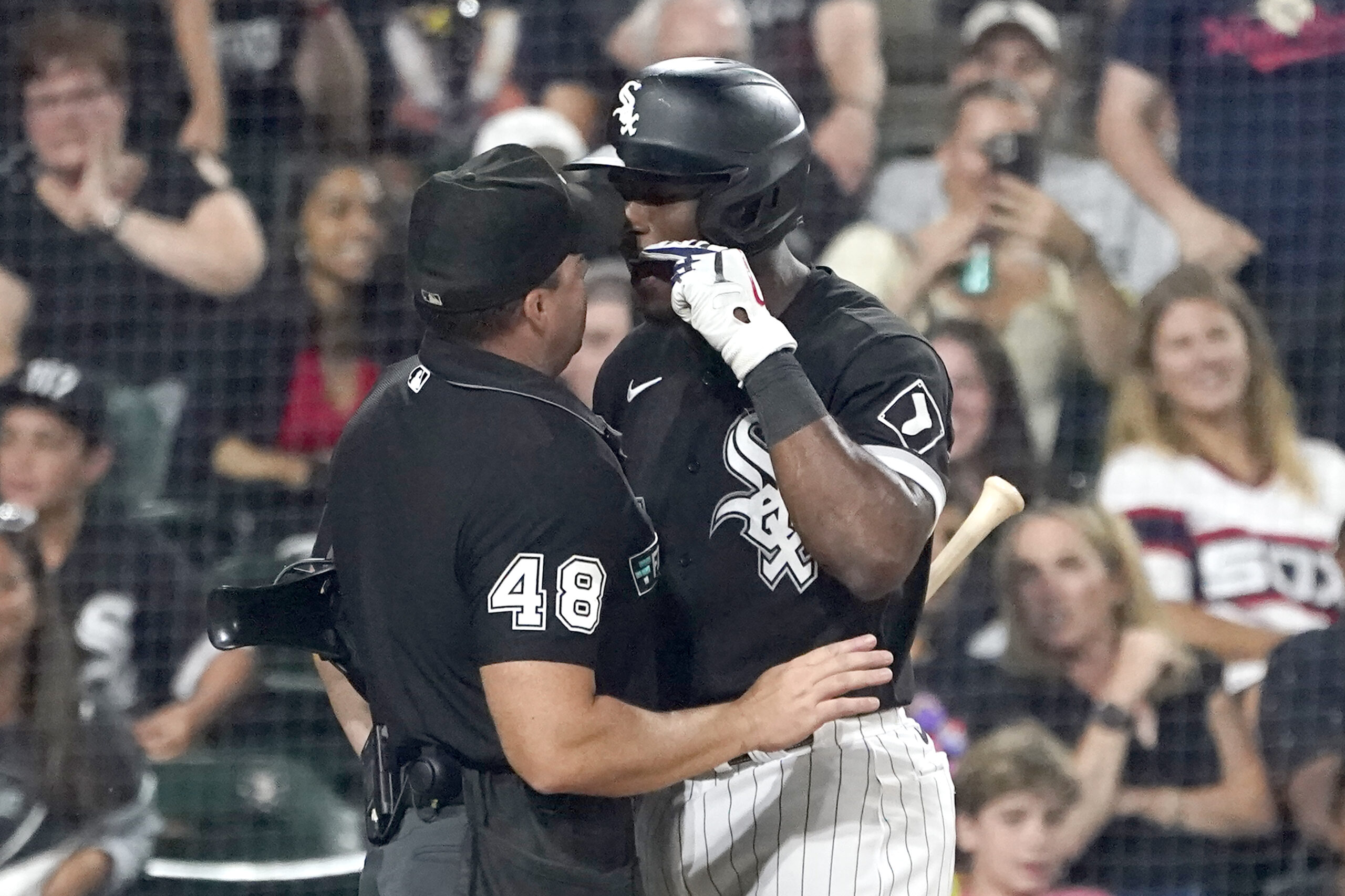 WATCH: MLB star pushes helmet into umpire’s face during game