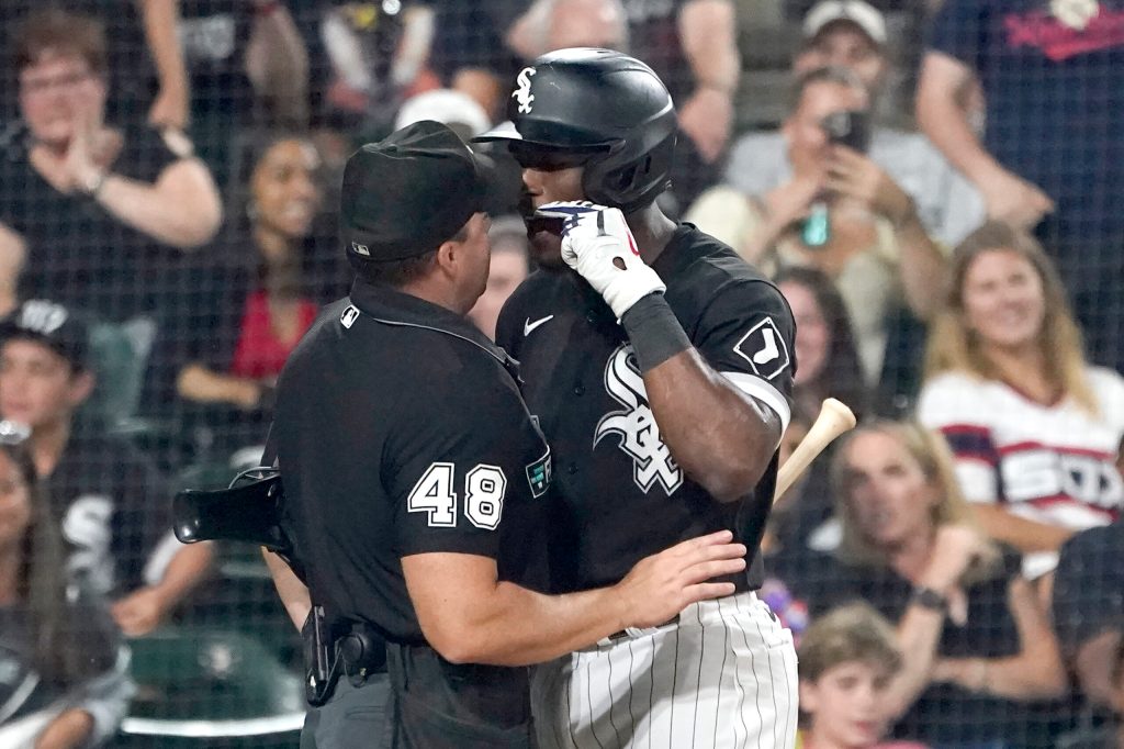 WATCH: MLB star pushes helmet into umpire’s face during game