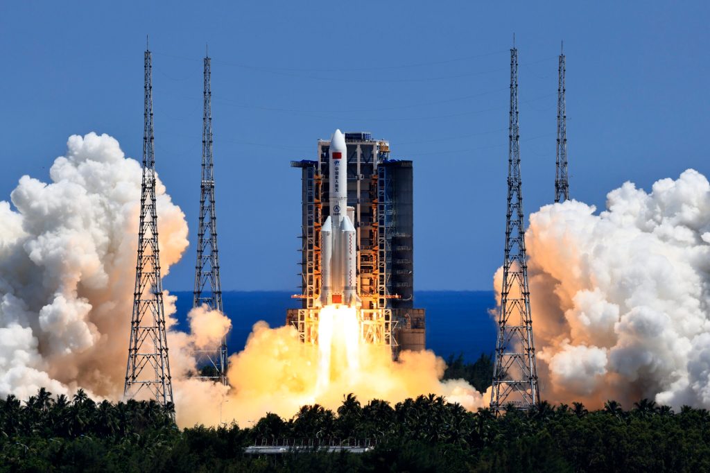 China tests rocket engine for moon landing as space race heats up
