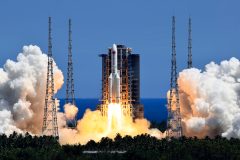 China tests rocket engine for moon landing as space race heats up