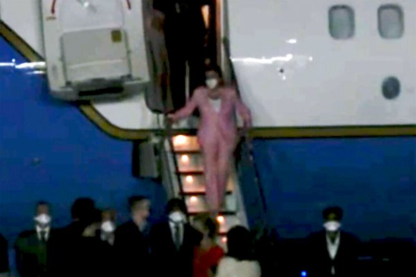 Nancy Pelosi lands in Taiwan for historic visit, pledging ‘unwavering commitment’ to democracy