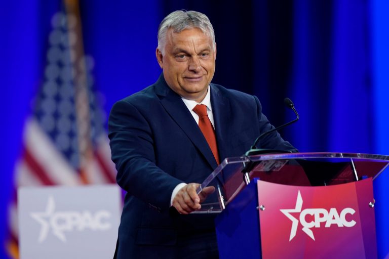 Hungarian Prime Minister Viktor Orban speaks at the Conservative Political Action Conference in Dallas.