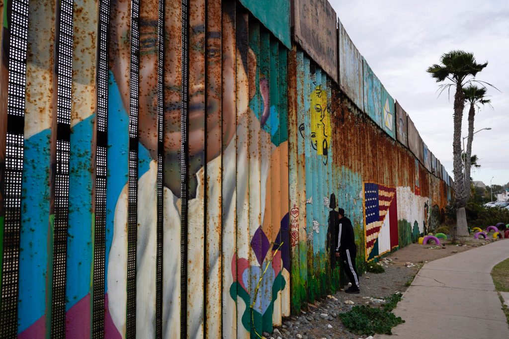 Construction paused for border wall that would cut through California park