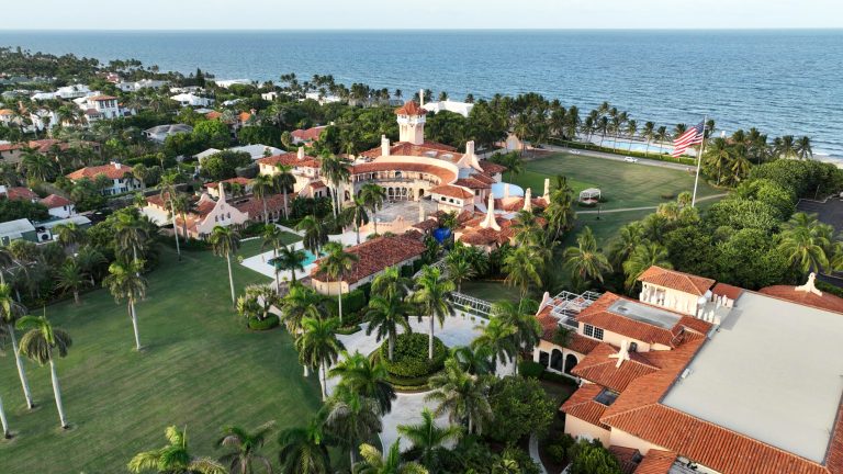 Trump confirms FBI returned passports, likens bureau and DOJ to a ‘common criminal’ An aerial view of President Donald Trump's Mar-a-Lago estate is pictured, Wednesday, Aug. 10, 2022, in Palm Beach, Fla. (AP Photo/Steve Helber)