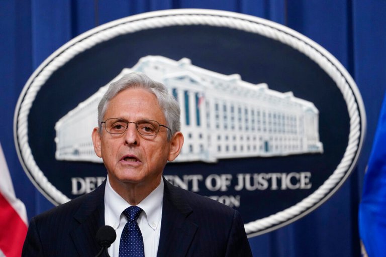 Attorney General Merrick Garland speaks at the Justice Department Thursday, Aug. 11, 2022, in Washington.