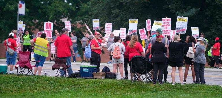 Columbus students begin school year online due to teacher strike