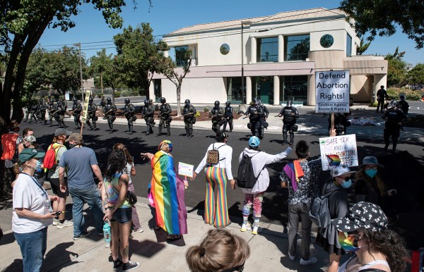 Arrests made at straight pride rally, pepper spray bullets shot after firework chaos
