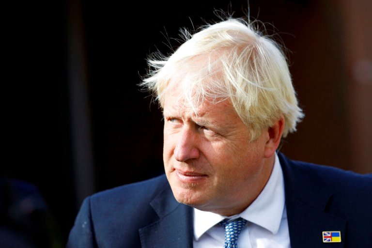 Boris Johnson is seen in Buckinghamshire, England, on Wednesday Aug. 31, 2022.