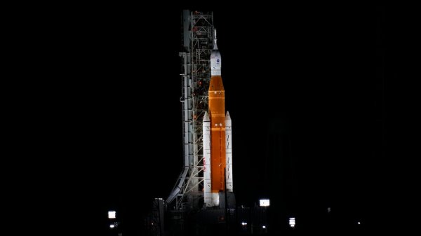 NASA’s Artemis I rocket springs another leak ahead of launch later today