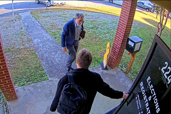 Footage shows Trump allies spending hours in Georgia election office day of breach