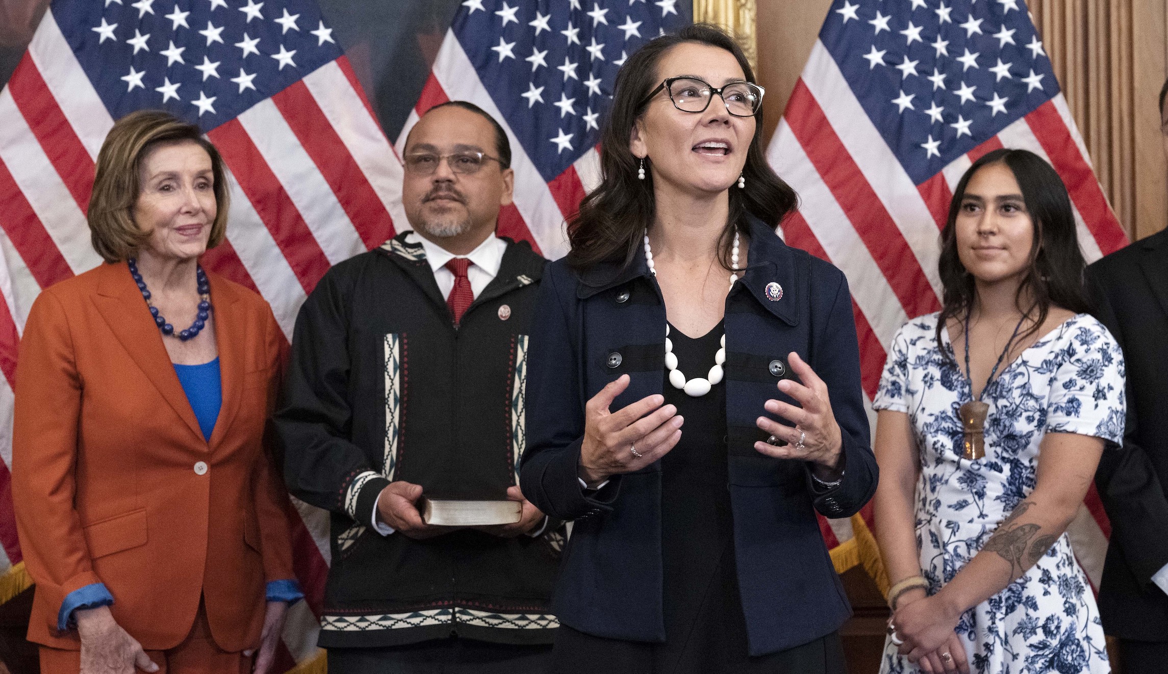 Mary Peltola pledges bipartisanship on first day in Congress