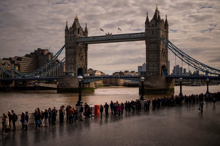 Officials close off entry to view Queen Elizabeth II’s coffin after line reaches 5 miles