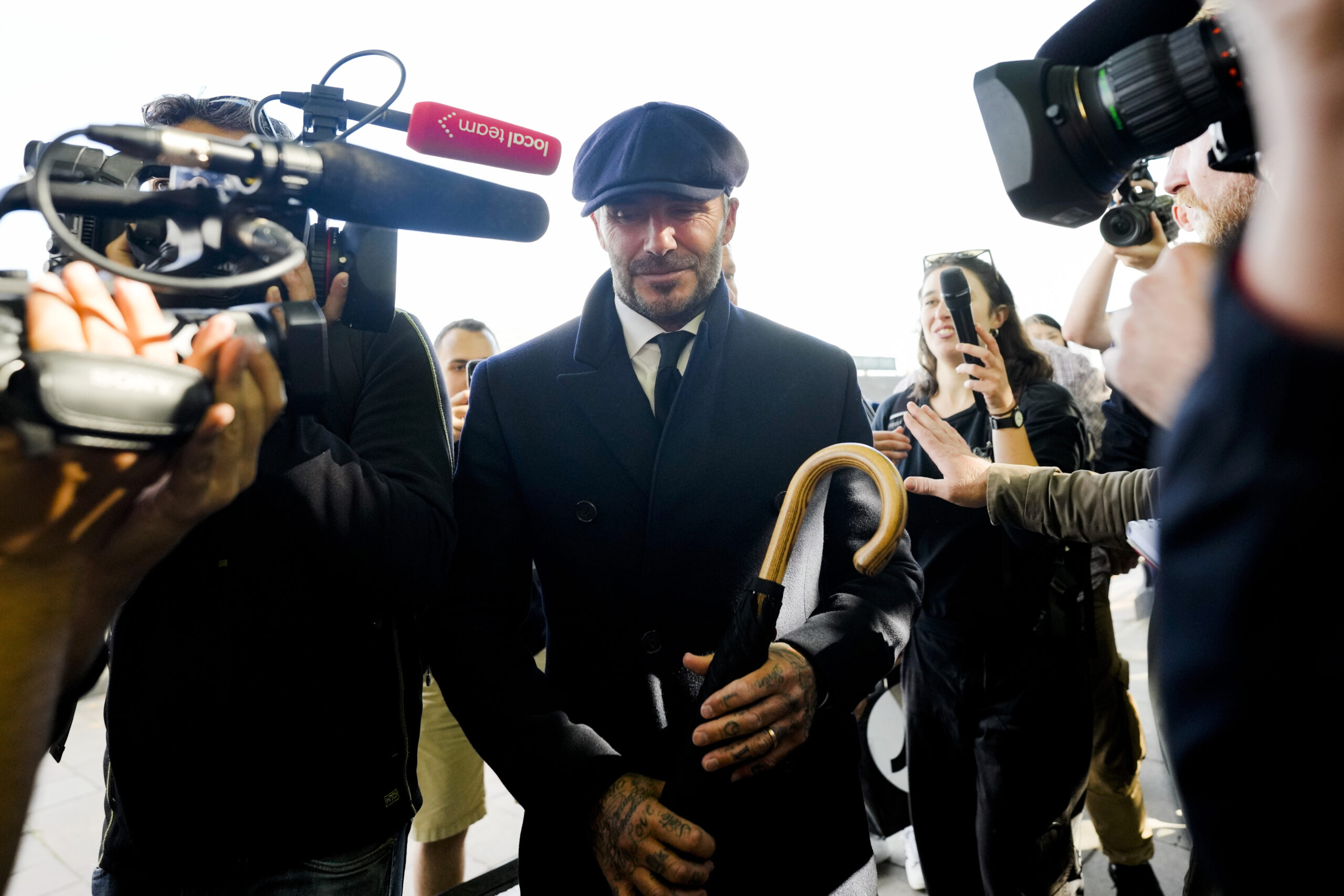 WATCH: David Beckham waits 12 hours in line to see Queen Elizabeth II’s coffin