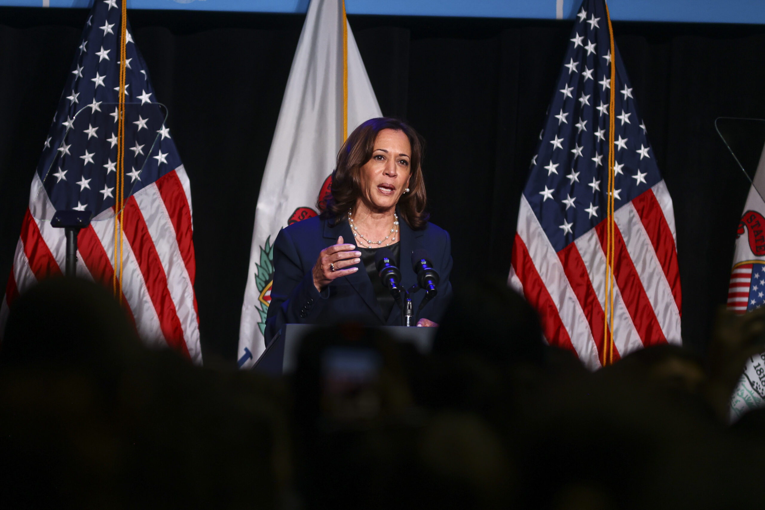 Kamala Harris attacks Supreme Court Justice Clarence Thomas for Roe remarks