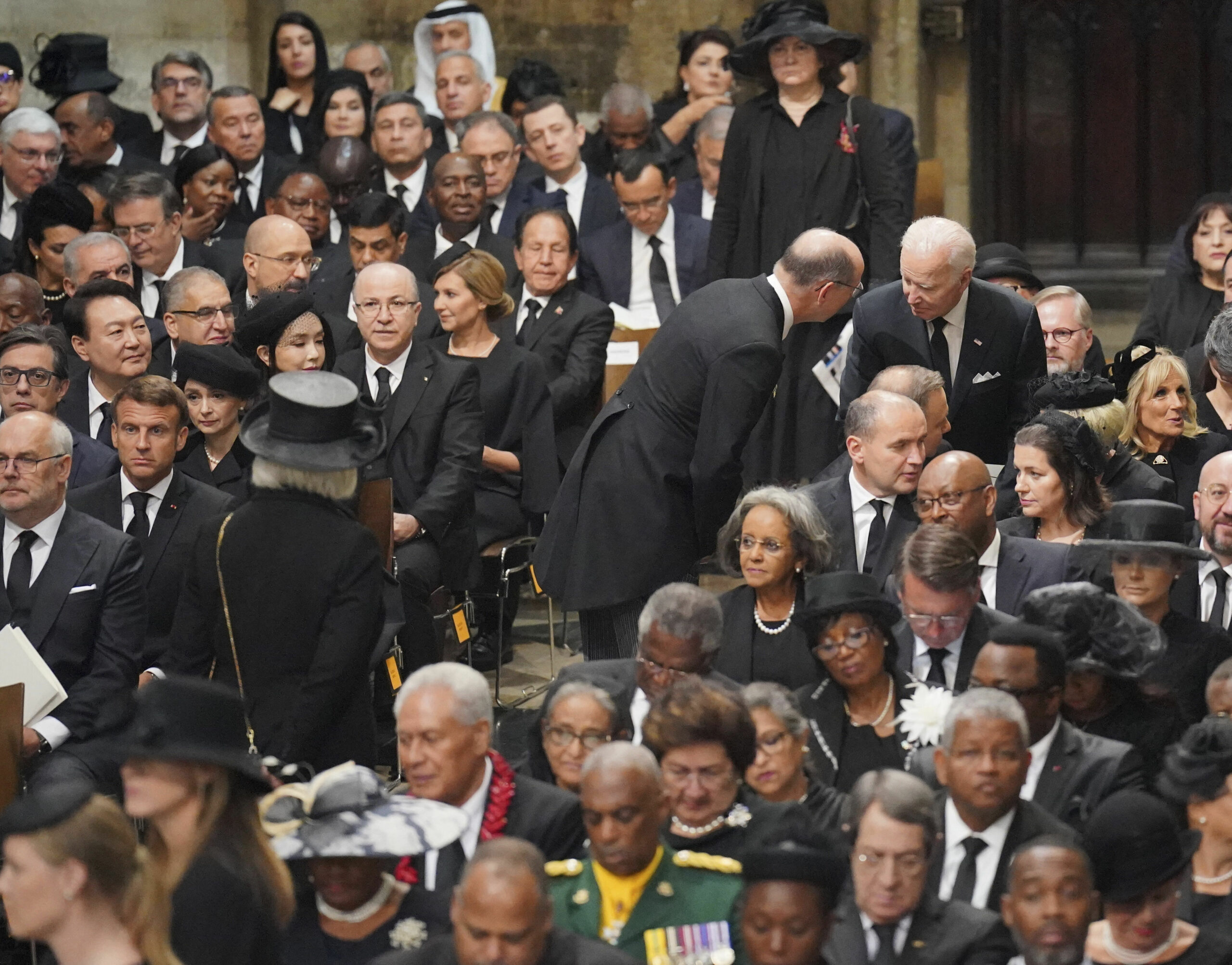 ‘Location is everything’: Trump slams Biden over seat at queen’s funeral