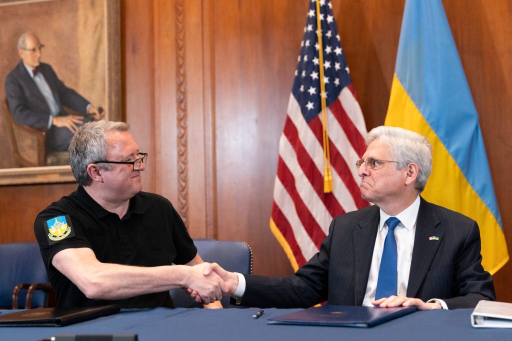 Garland signs agreement with Ukraine to investigate Russian war crimes