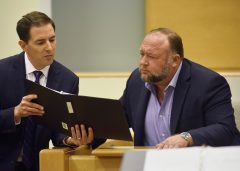 Lawyer for Sandy Hook families challenges Alex Jones’s ‘kangaroo court’ claims