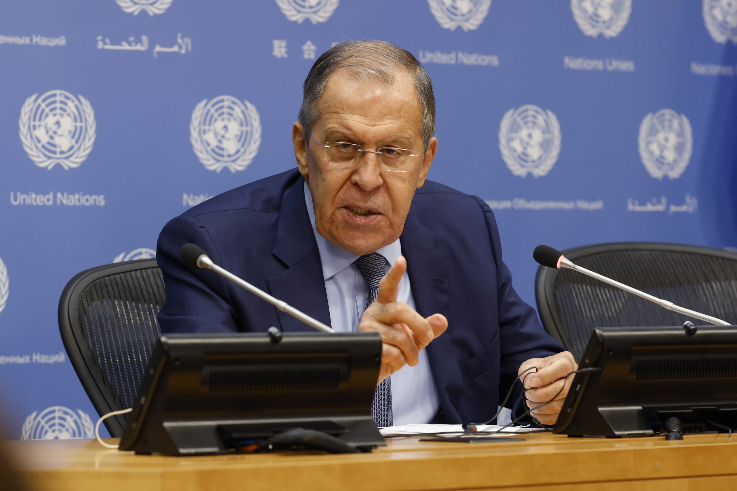 Russia’s Lavrov underscores Putin’s nuclear threat at UN General Assembly