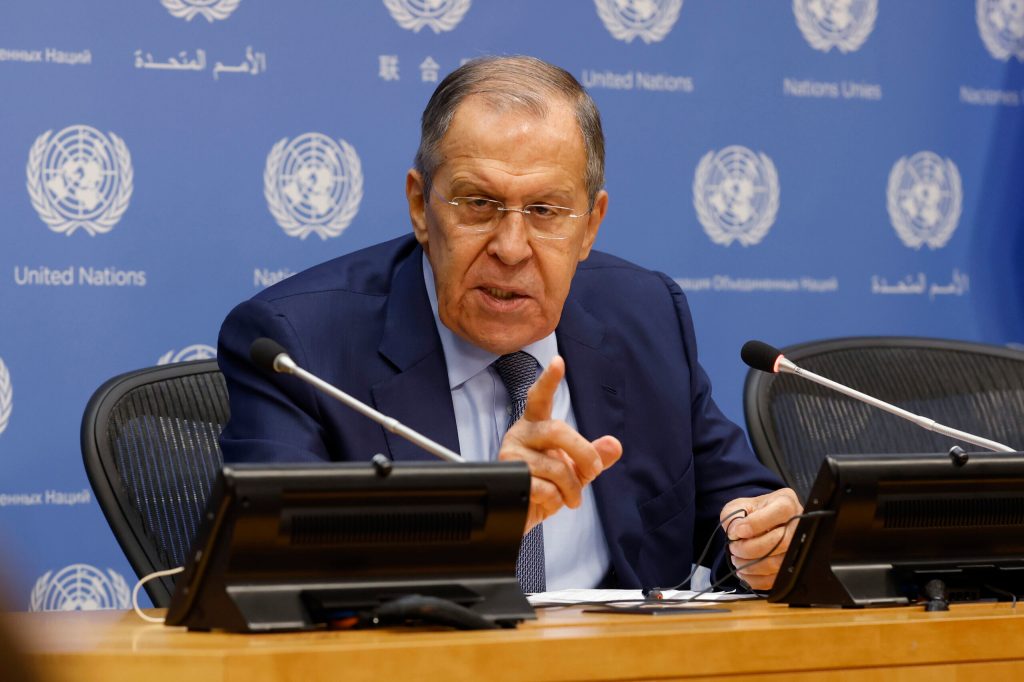 Russia’s Lavrov underscores Putin’s nuclear threat at UN General Assembly