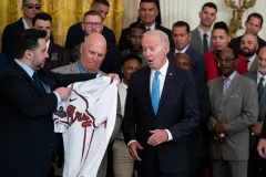 Biden likens Braves’ come-from-behind championship run to 2020 election