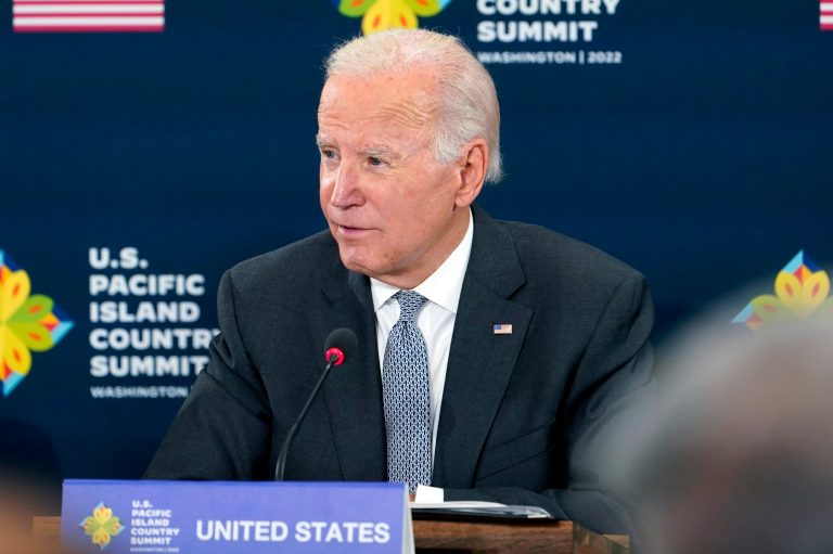 President Joe Biden speaks during the first U.S.-Pacific Island Country Summit at the State Department in Washington, Thursday, Sept. 29, 2022. Republicans have expressed concern over the president's latest gaffe, where he appeared to call for Rep. Jackie Walorski, who had died in August 2022. (AP Photo/Susan Walsh)