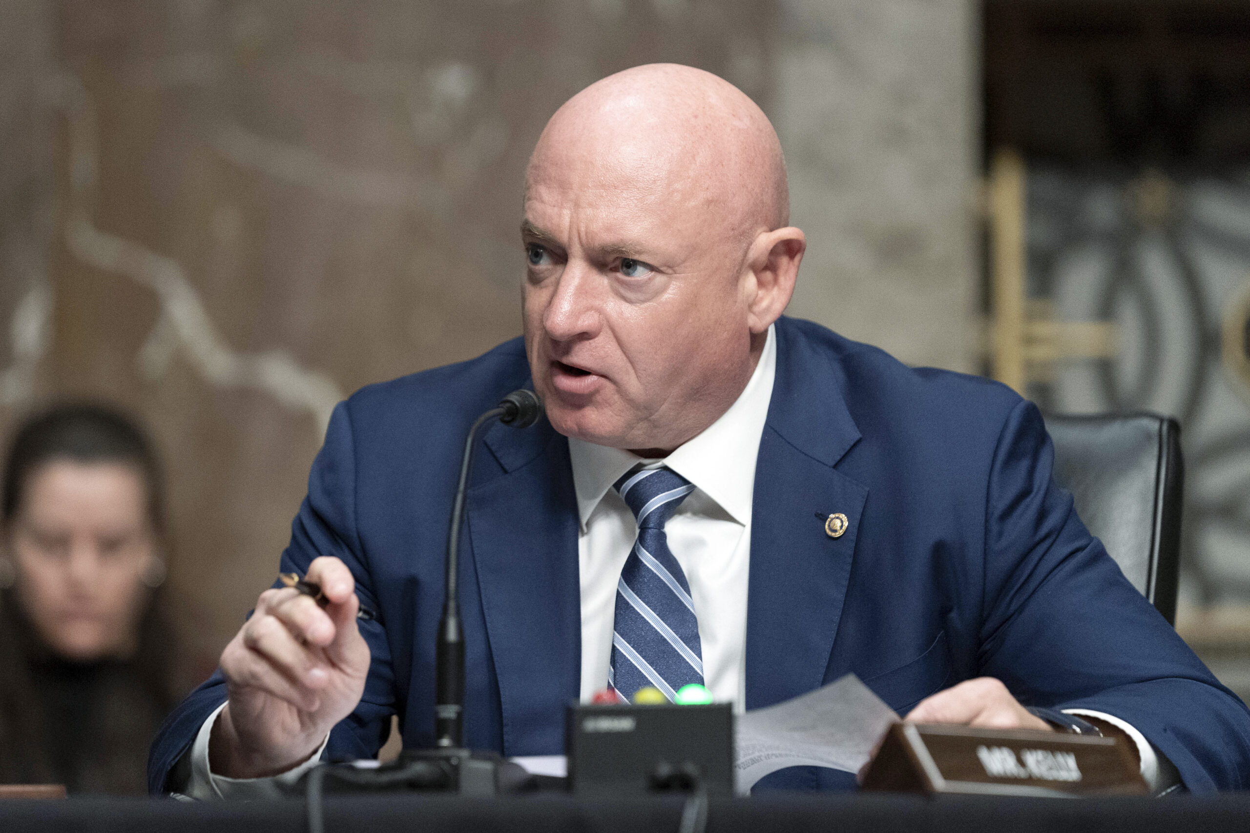 Senate Democrat Mark Kelly slams Biden for border crisis