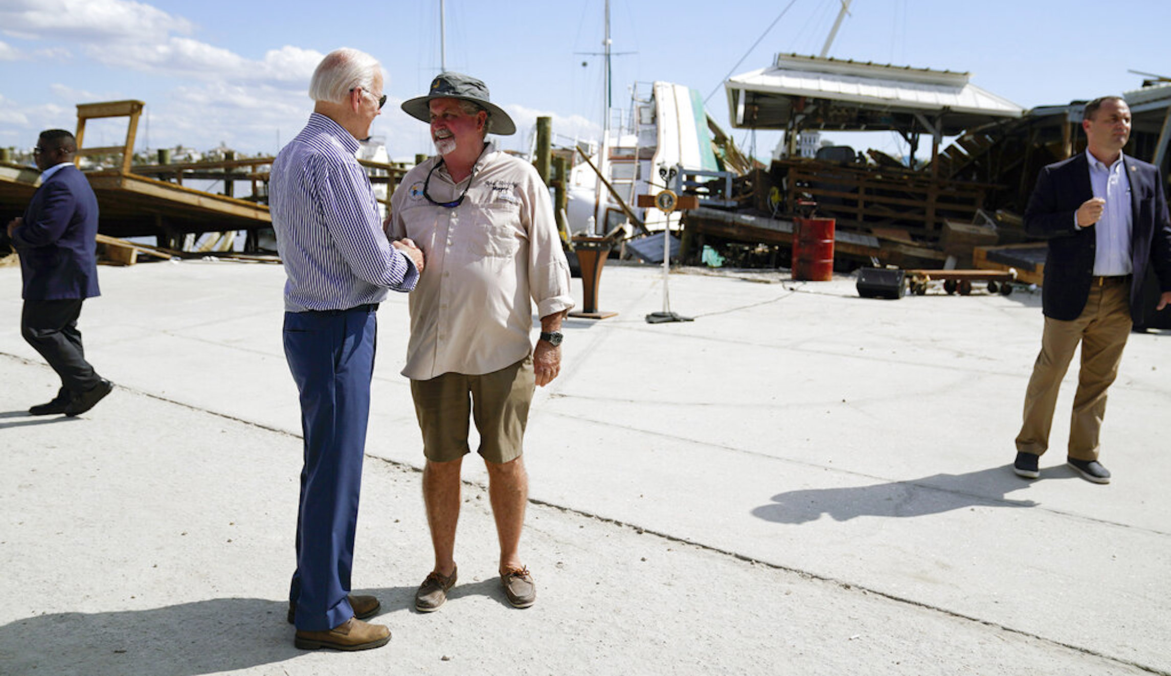 WATCH: Biden drops F-bomb while touring Hurricane Ian devastation in Florida