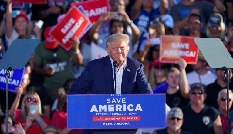 Trump slams Biden for nuclear ‘Armageddon’ comments at Arizona rally