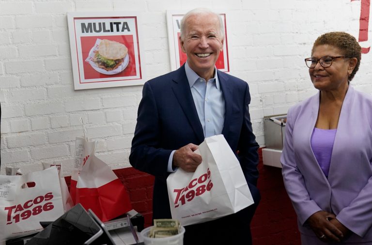 President Joe Biden is employing a familiar campaign strategy to spin the September Consumer Price Index report, which outpaced projections and showed core inflation hitting a 40-year high.