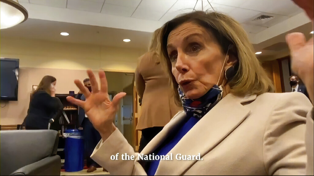 Trump didn’t have the ‘courage’ to visit Capitol Hill on Jan. 6, Pelosi says