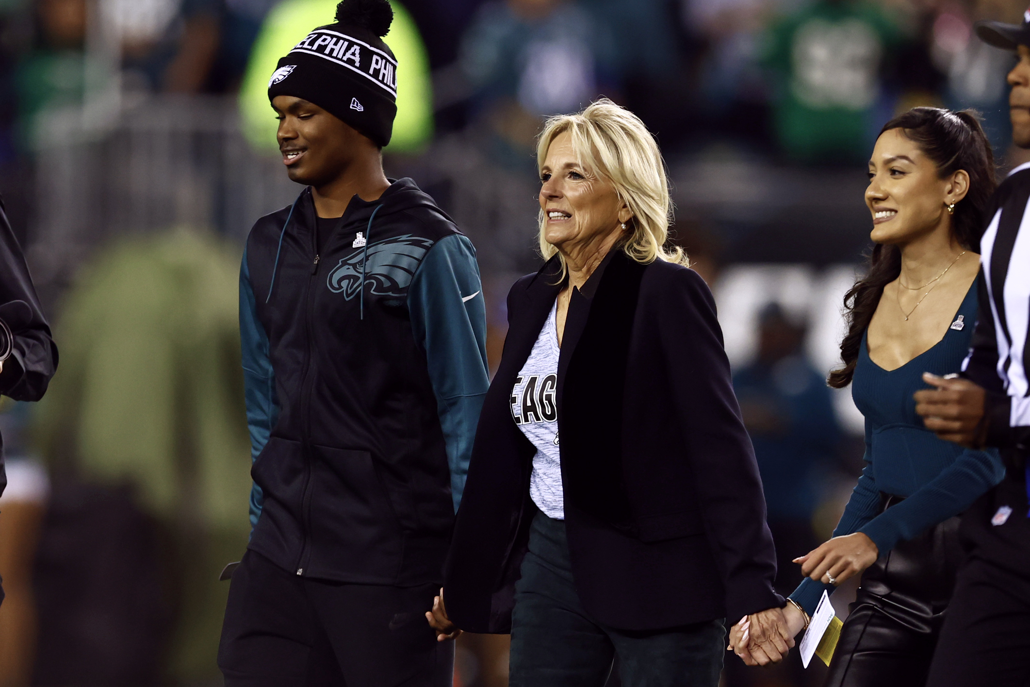 Boo birds: Jill Biden booed by Philadelphia Eagles fans before game against Dallas Cowboys