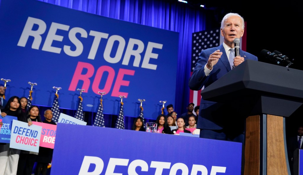 White House defends economic focus when asked if abortion is bigger priority