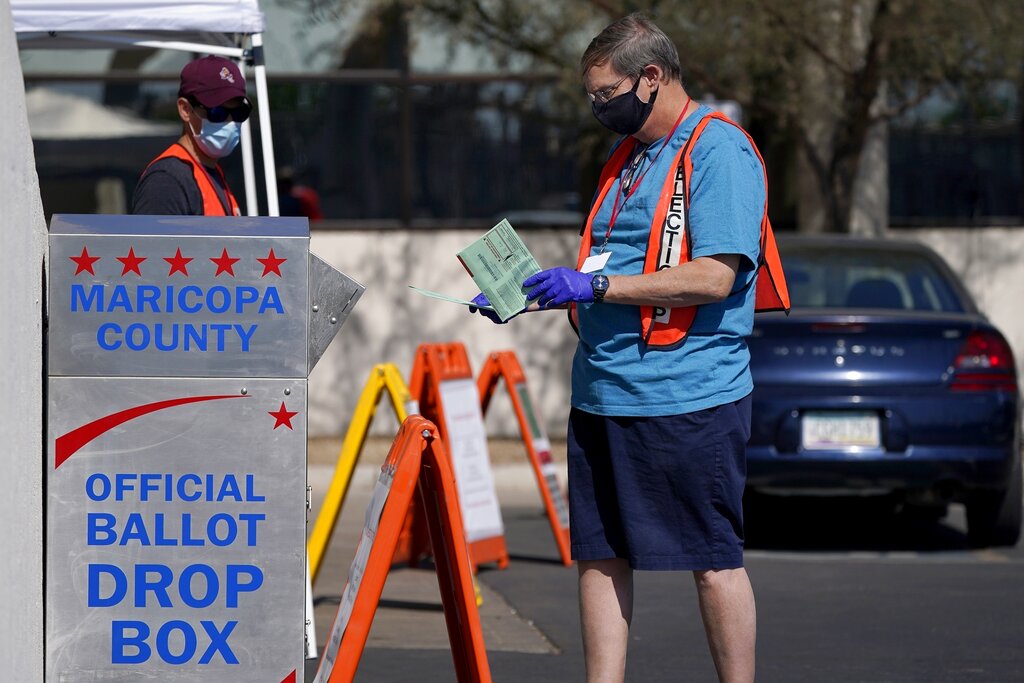 Arizona officials ‘deeply concerned’ about voter intimidation at ballot boxes