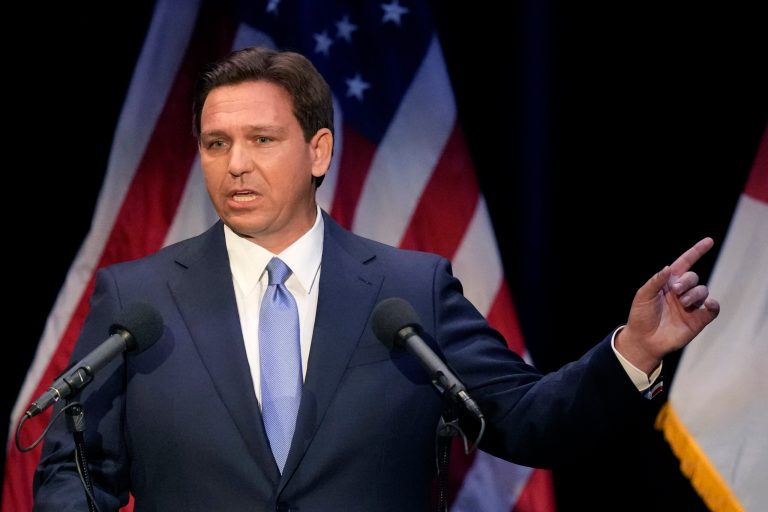 WATCH: Ron DeSantis pauses press conference after woman passes out near him