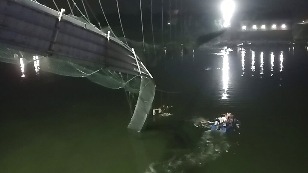 At least 60 dead and many injured after India bridge collapse