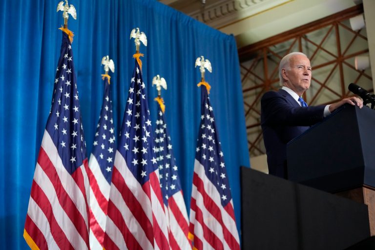 President Joe Biden delivered a closing midterm message Wednesday evening, urging Americans to "think long an hard" about voting against "extreme MAGA Republicans" whom the president claimed are legitimate threats to democracy. 