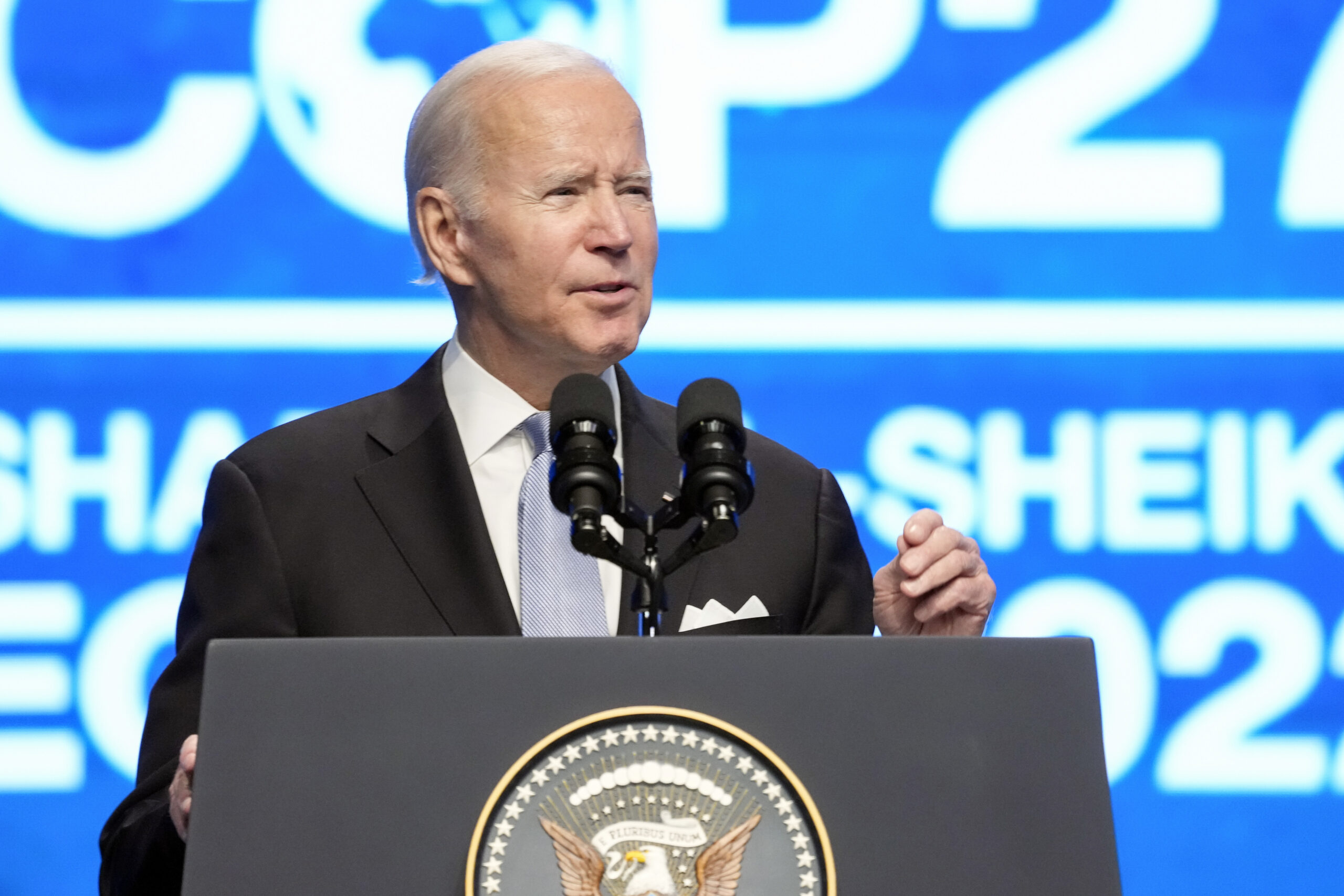 Biden stands on corpses to promote gun control (again)