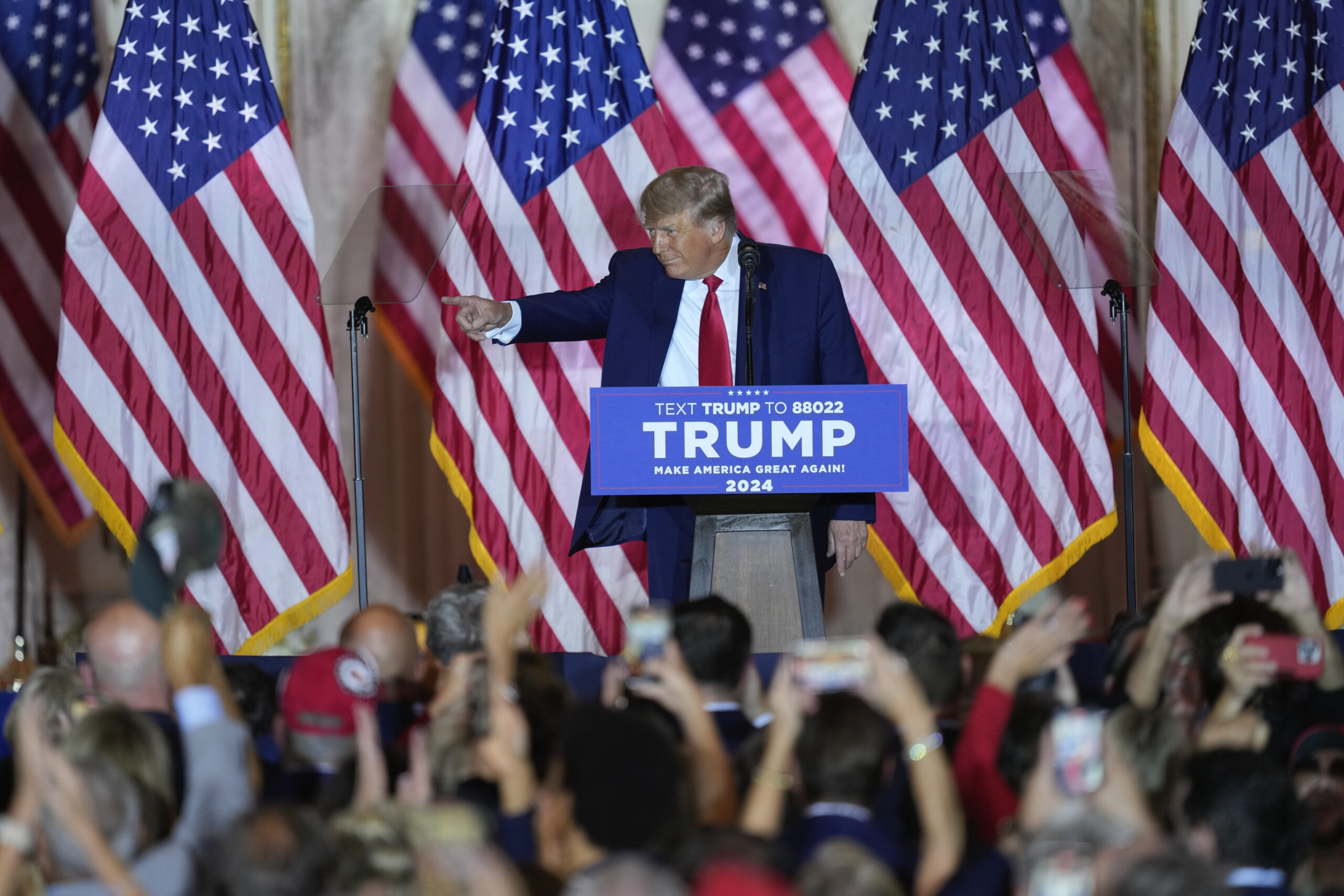 Four key moments from Trump’s 2024 presidential reveal