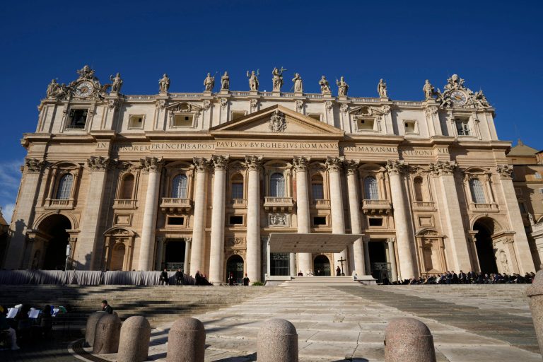 Pope Francis speaks during his weekly general audience in St. Peter's Square at The Vatican, Wednesday, Nov. 23, 2022.