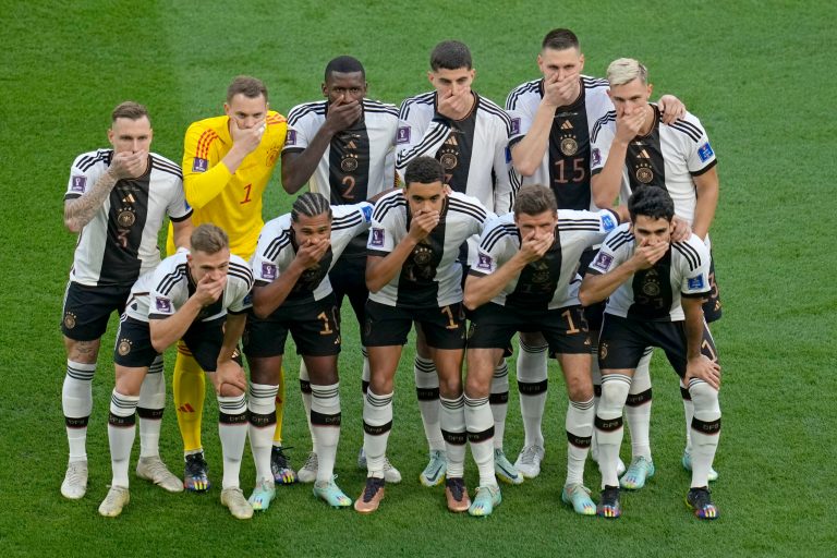 World Cup 2022: Germany players cover their mouths in silent protest as LGBT armband row grows