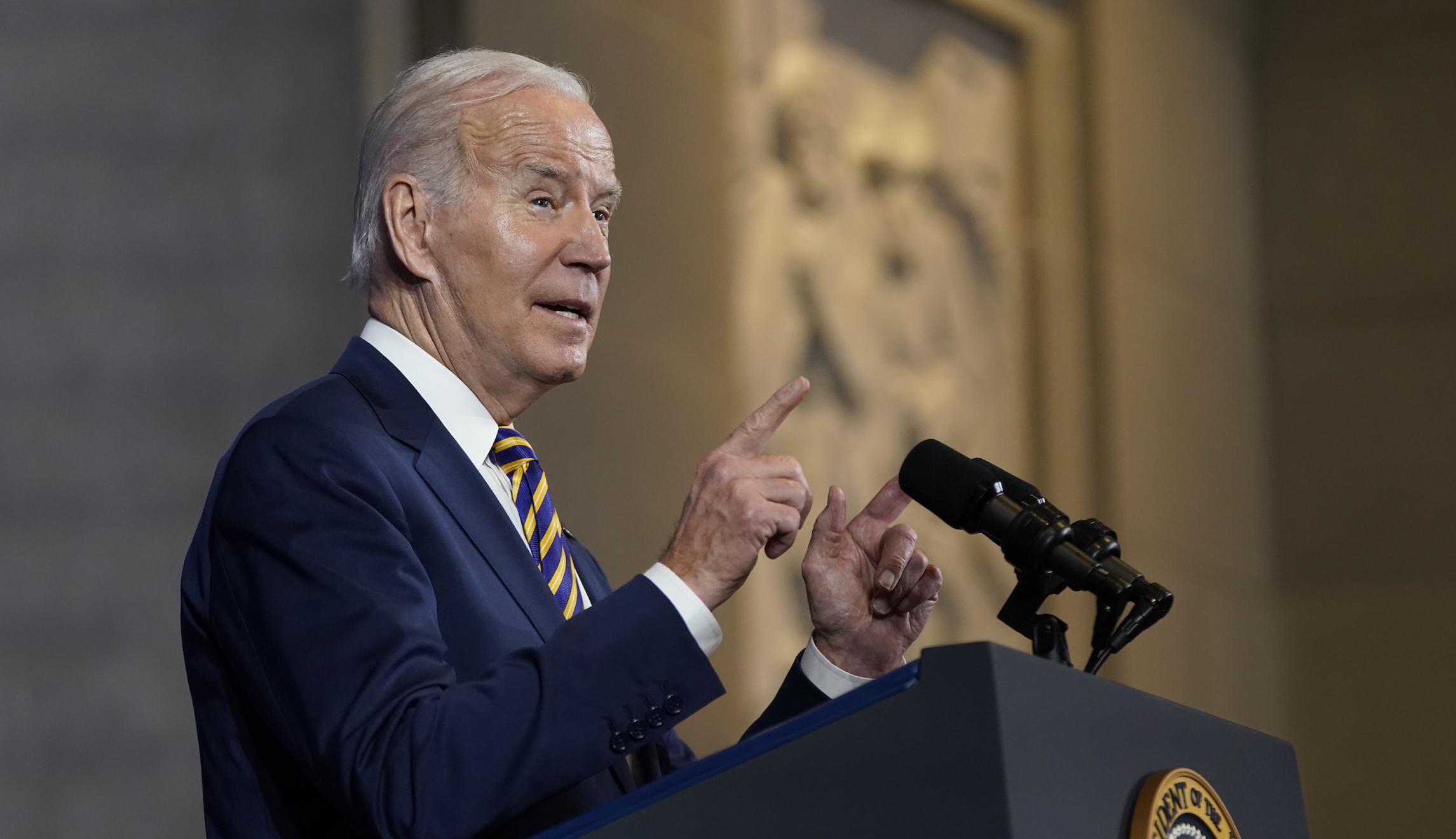 Biden says latest inflation news shows that his plan is working