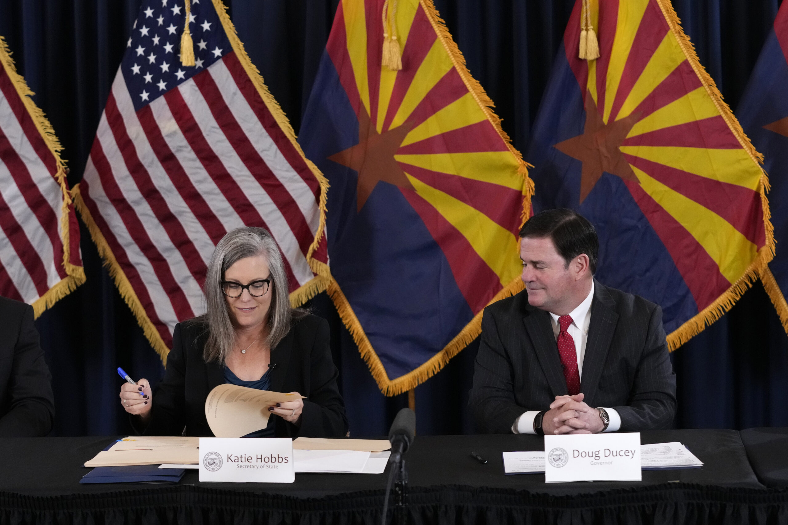 Katie Hobbs claims previous Arizona governor misused COVID-19 funds