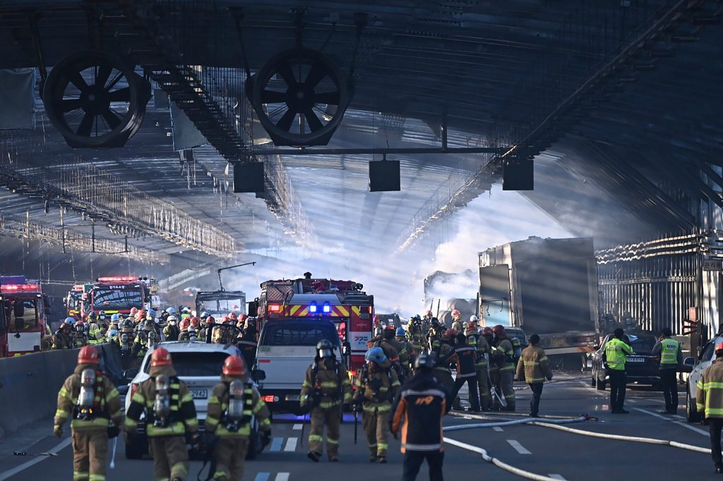 Five dead and dozens injured in South Korea tunnel fire