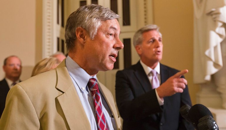 Rep. Fred Upton and Rep. Kevin McCarthy at the Capitol in Washington, Wednesday, July 17, 2013. 