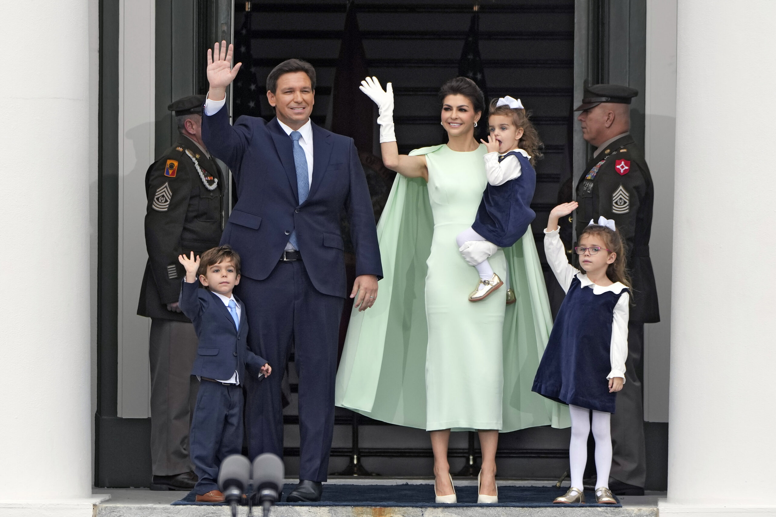 SEE IT: Casey DeSantis draws Jackie Onassis comparisons with regal inauguration look