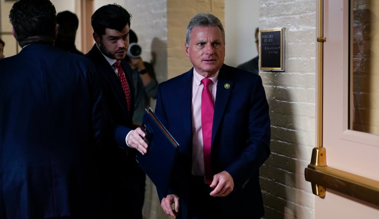 Rep. Buddy Carter R-Ga., walks from a closed-door meeting with the GOP Conference during the opening day of the 118th Congress at the U.S. Capitol in Washington, Tuesday, Jan 3, 2023.